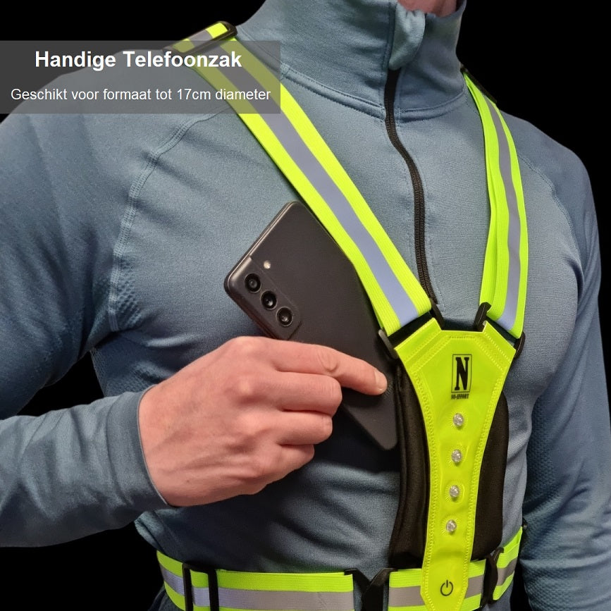 Hardloop Reflectie Vest met LED