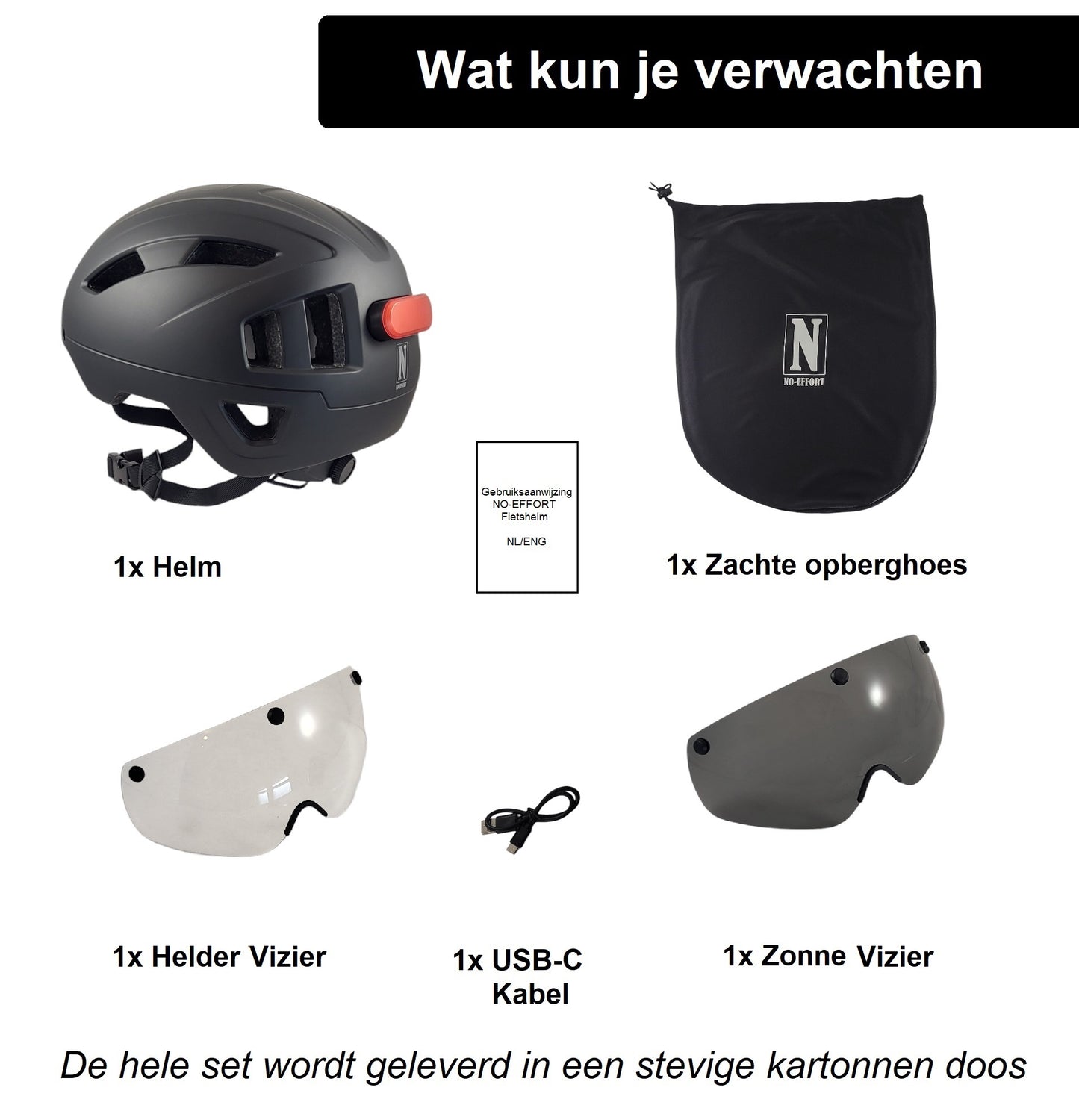 Fietshelm met LED achterlicht
