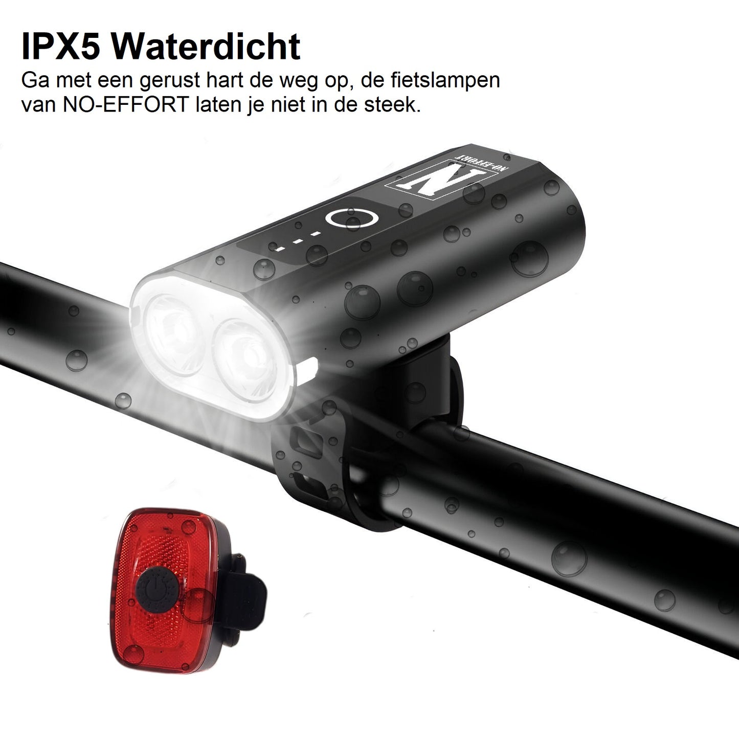 Fietsverlichting set - 500Lumen - 2600 mAh