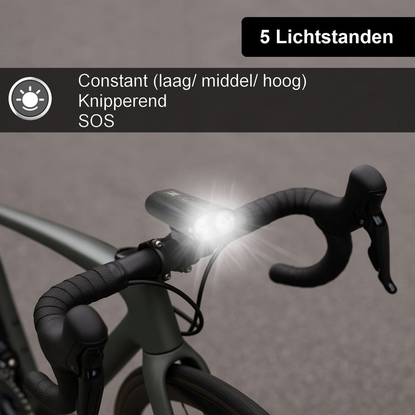 Fietsverlichting set - 500Lumen - 2600 mAh