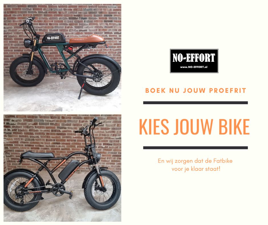 Proefrit op 1 van de NO-EFFORT Fatbikes